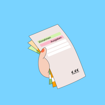 Einnahmen und Ausgaben Unterrichtsmaterial Liste mit Einnahmen und Ausgaben